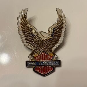Vintage Harley-Davidson Eagle Lapel Pin Badge